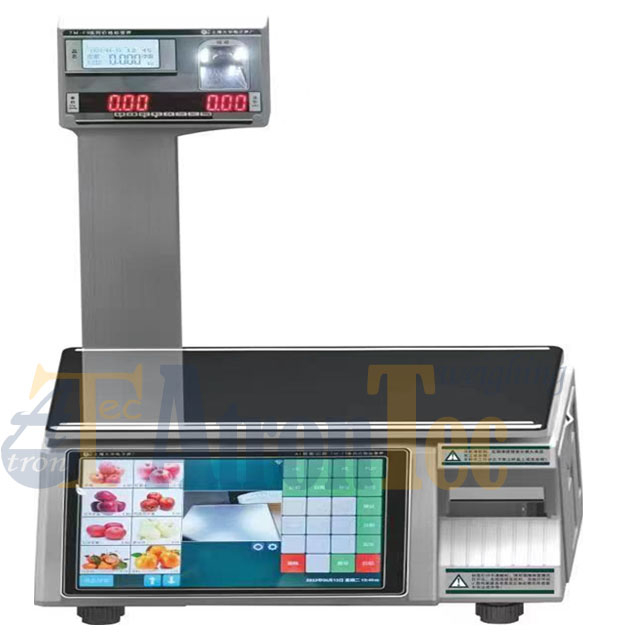 AI Barcode Printing Scale, Touch Screen Label And Price Computing Scale ...