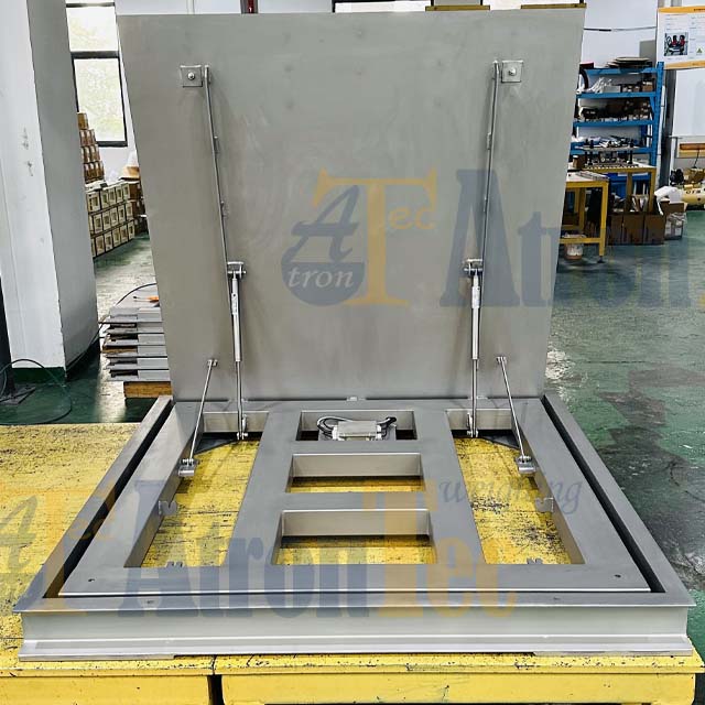 600kg~1500kg Manual Lift-up Stainless Steel Platform Scale, Flip-up Floor Scale