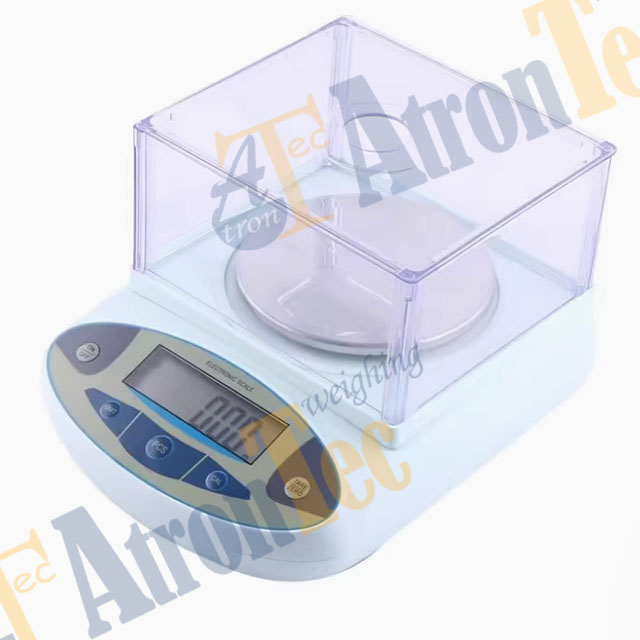600g*0.001g Electronic Balance with Windshied,Wind-proof Precision Electronic Scale