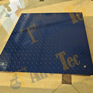 Single Deck Carbon Steel Floor Scales, Checked-Plate Platform Scales