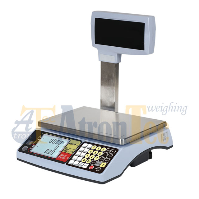 15kg Capacity Pole Display Price Computing Scale with Large LCD