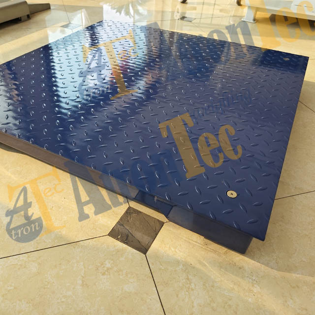Single Deck Carbon Steel Floor Scales, Checked-Plate Platform Scales