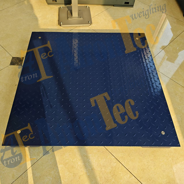 Single Deck Carbon Steel Floor Scales, Checked-Plate Platform Scales