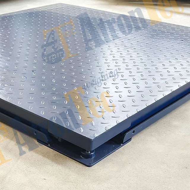 Carbon Steel Floor Scale,Double Deck Checkered Plate Floor Weighing Scale