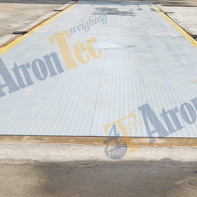 100t Capacity Checkered Plate Weighbridge,3.4*18m Analog Truck Scale