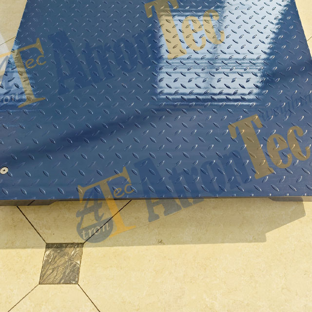Single Deck Carbon Steel Floor Scales, Checked-Plate Platform Scales