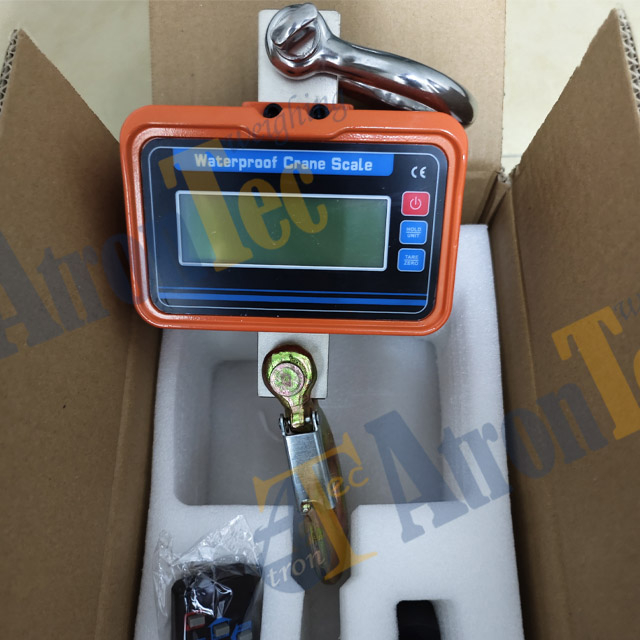 LED Display 3T Capacity Electronic Crane Scale, 3000kg Waterproof Crane Scale