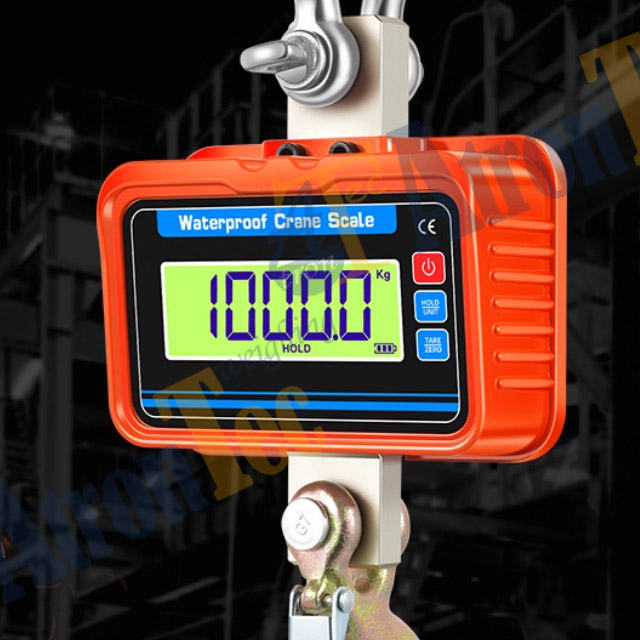 LED Display 3T Capacity Electronic Crane Scale, 3000kg Waterproof Crane Scale