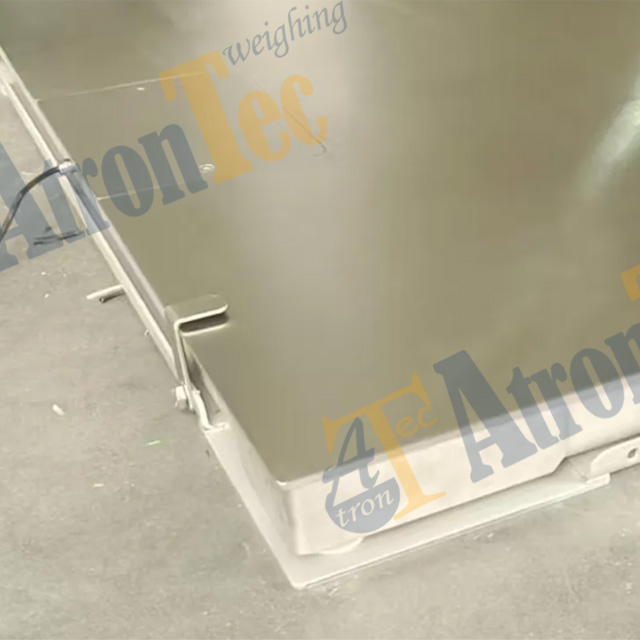 Stainelss Steel Floor Scale,1m*1m Double-layer Floor Weighing Scale with Buffer Design