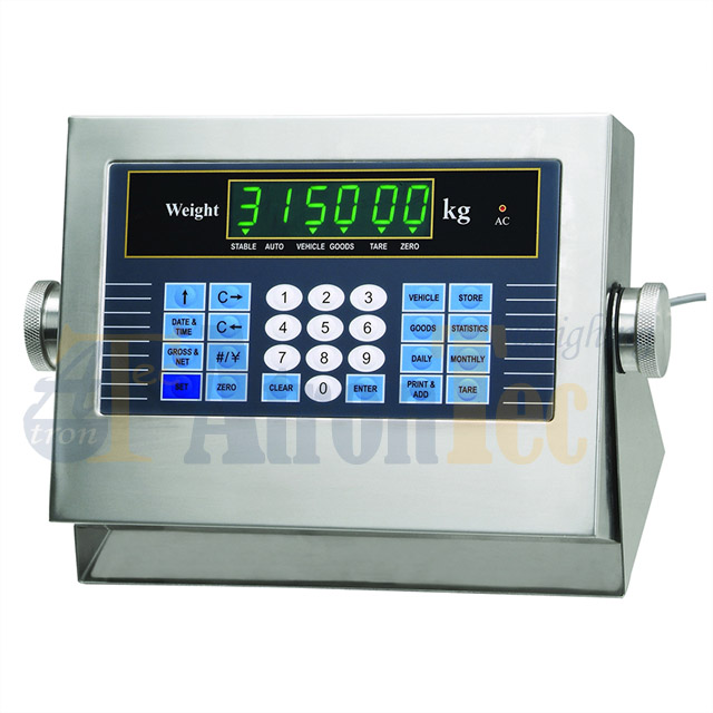 Green LED Display Stainless Steel Weighbridge and Truck Scales Indicator
