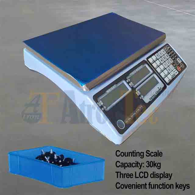 Large Platform Counting Scale with Piece Weight Memory