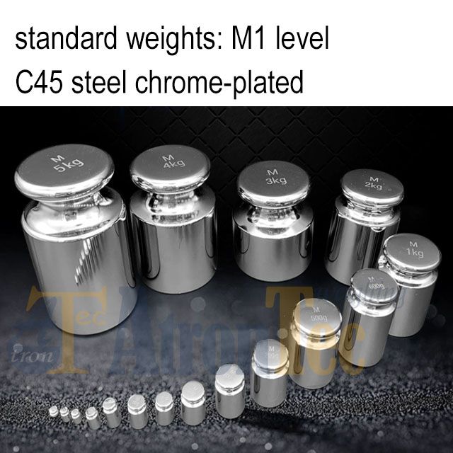 1g~1kg Steel Chrome Plated Test Weight for electronic scales with calibration of 1g~0.1g