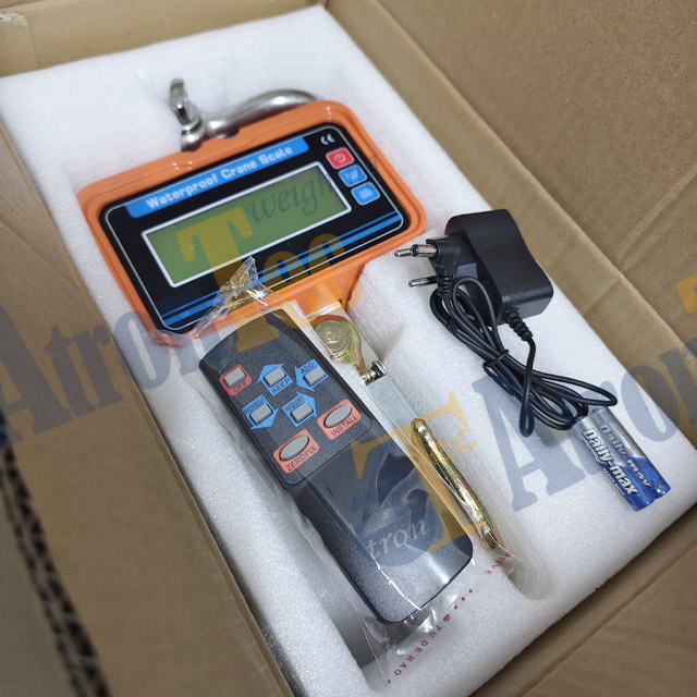 LED Display 3T Capacity Electronic Crane Scale, 3000kg Waterproof Crane Scale
