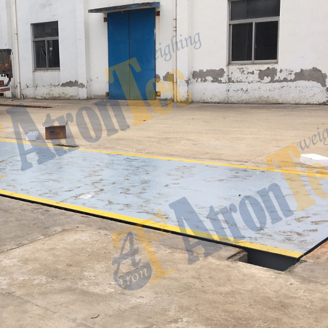 100t Capacity Checkered Plate Weighbridge,3.4*18m Analog Truck Scale