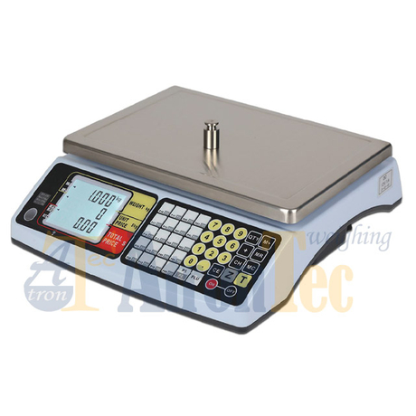 LCD Display Unit and Total Price Computing Scale with PLU