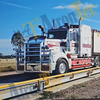 80t and 3*18m Analog Truck Scale with side rails,Weighbridges with steel ramps